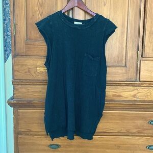 Anthropologie t.la hi-lo raw hem tunic t-shirt